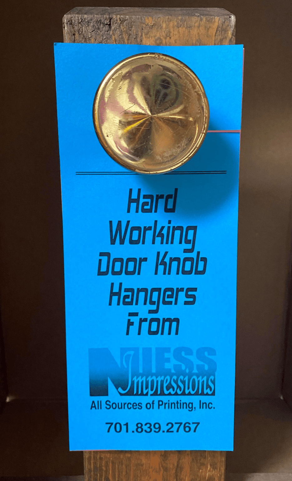 Door knob hanger